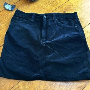 Rag & Bone cotton velvet mini skirt